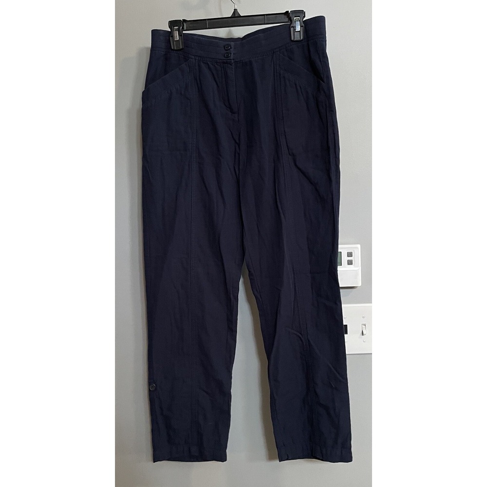 J JILL Pants Cotton Pull On Ankle Womens Size 6